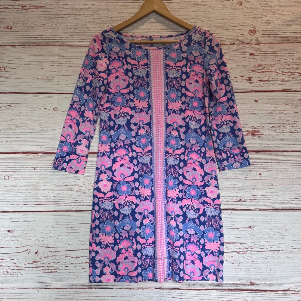 Lilly Pulitzer Marlowe Dress in Iris Blue Werk It Sz XS - Picture 4 of 11